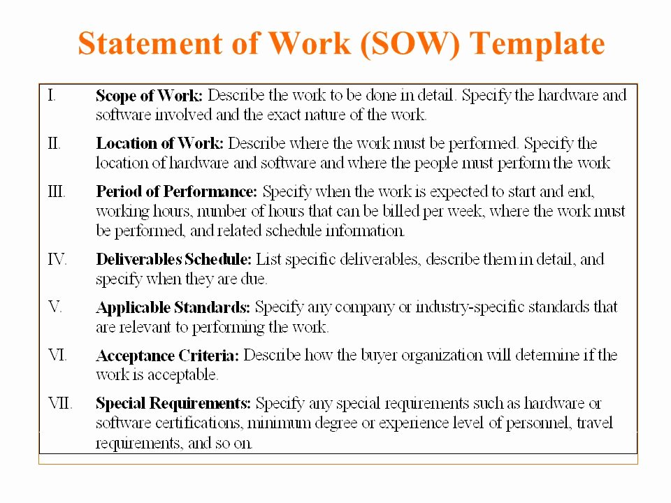 Simple Statement Of Work Template Beautiful 5 Free Statement Work Templates Word Excel Pdf