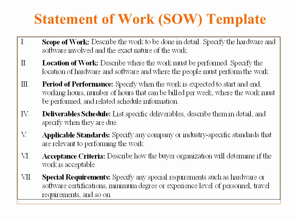 Simple Statement Of Work Template Beautiful 5 Free Statement Work Templates Word Excel Pdf