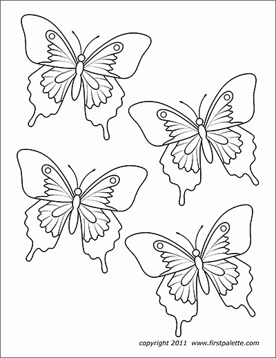 Small butterfly Template Awesome butterflies