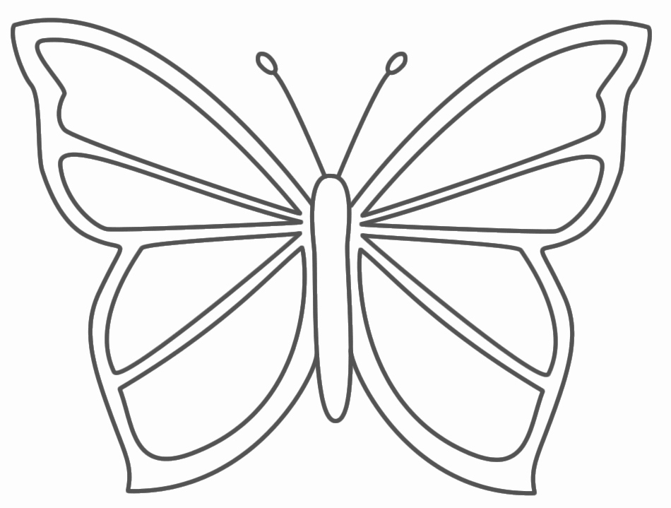 Small butterfly Template Elegant butterfly Coloring Pages Bestofcoloring