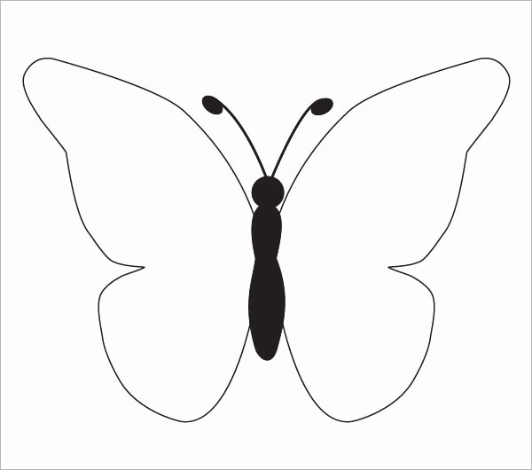 Small butterfly Template Lovely 10 butterfly Samples Pdf