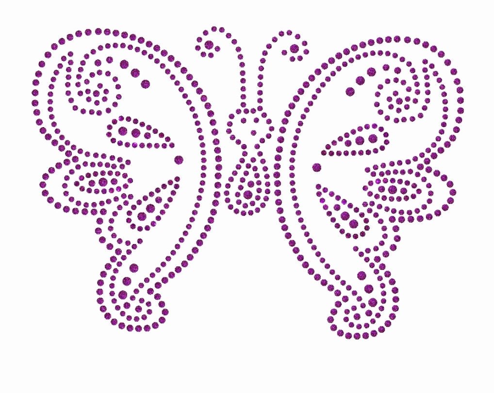 Small butterfly Template Luxury butterfly Rhinestone Pattern Transter Instant Download