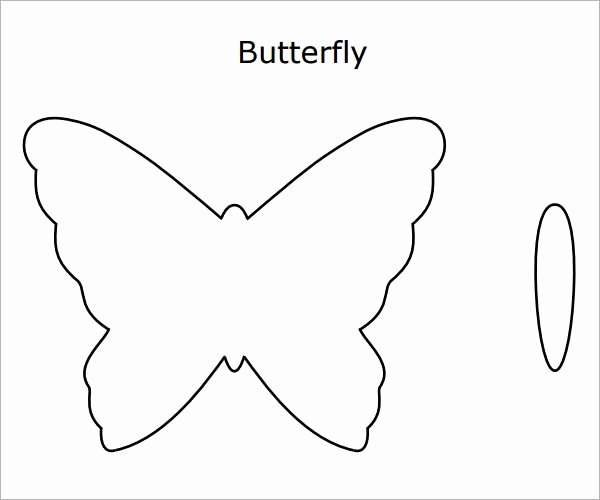 Small butterfly Template New 10 butterfly Samples Pdf