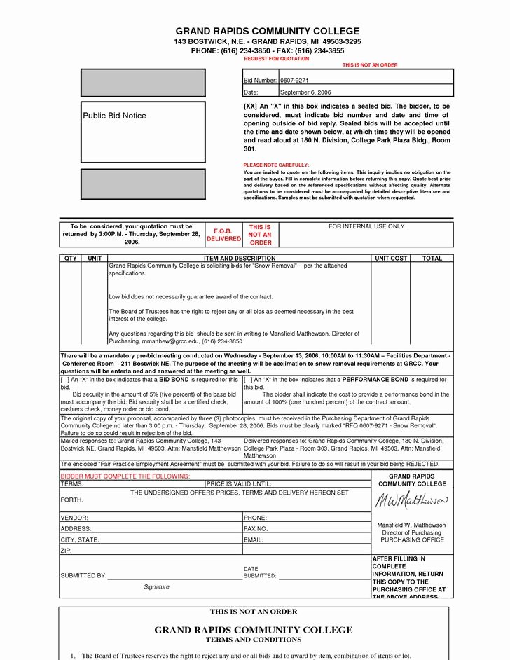 Snow Removal Bid Template Elegant 20 Snow Plowing Contract Templates Free Download