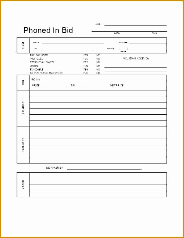 Snow Removal Bid Template Fresh 5 Snow Removal Bid Template