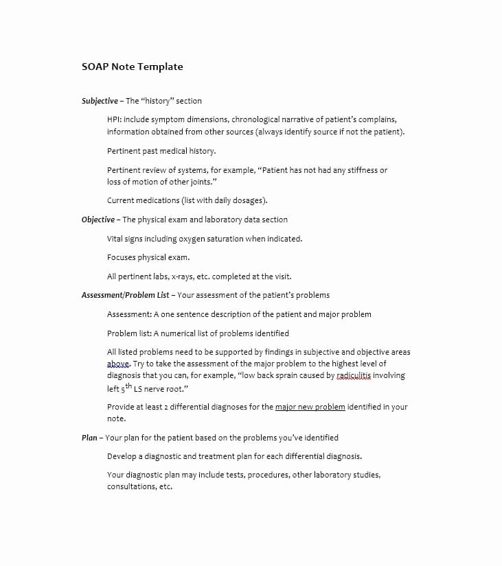 Soap Documentation Example New 40 Fantastic soap Note Examples &amp; Templates Template Lab