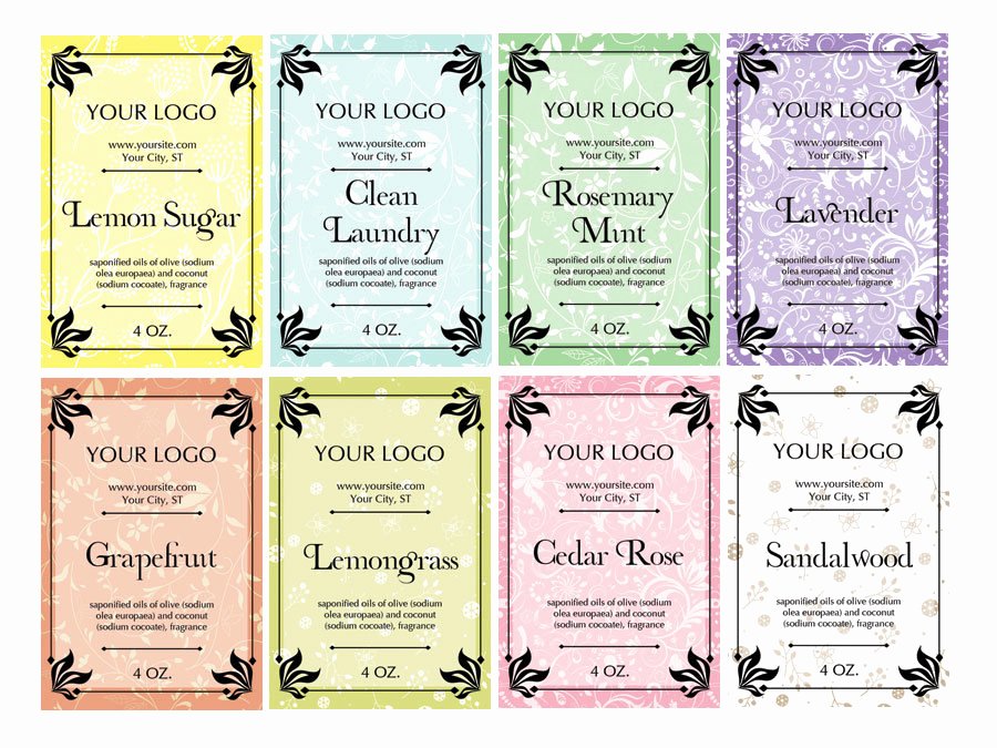 Soap Template Word Inspirational soap Label Maker