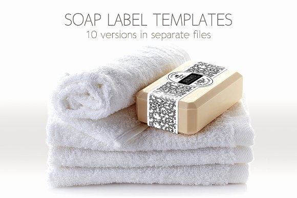 Soap Template Word Unique soap Label Packaging Template Templates Creative Market