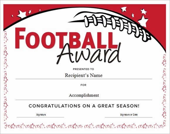 Soccer Awards Template Awesome Football Certificate Template 16 Download Documents In