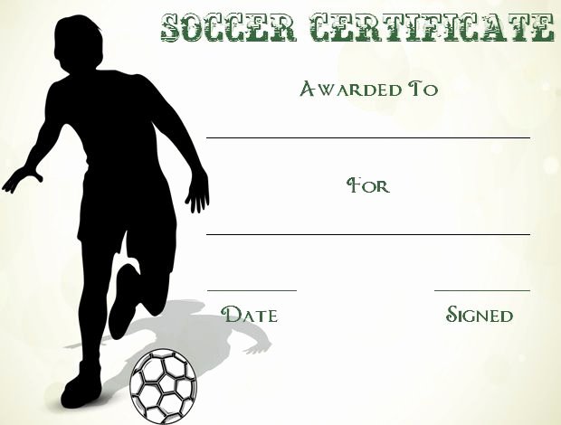 Soccer Awards Template Elegant 30 soccer Award Certificate Templates Free to Download