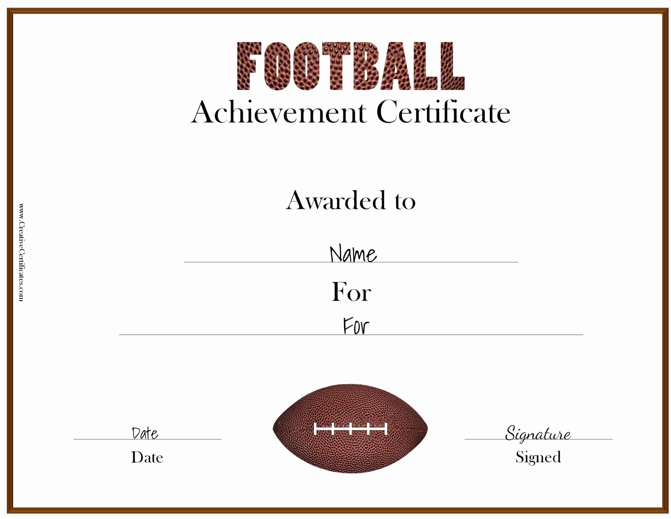 Soccer Awards Template Elegant Free Custom Football Certificates