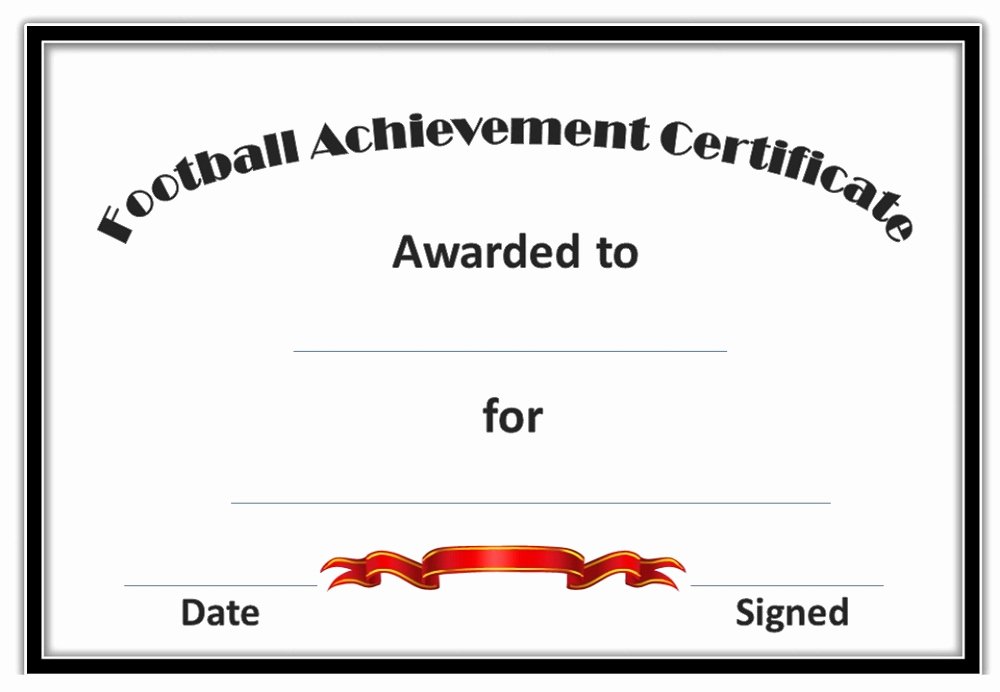 Soccer Awards Template Inspirational soccer Award Certificates