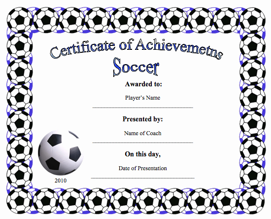 Soccer Awards Template Lovely Certificate Templates Archives Word Templates