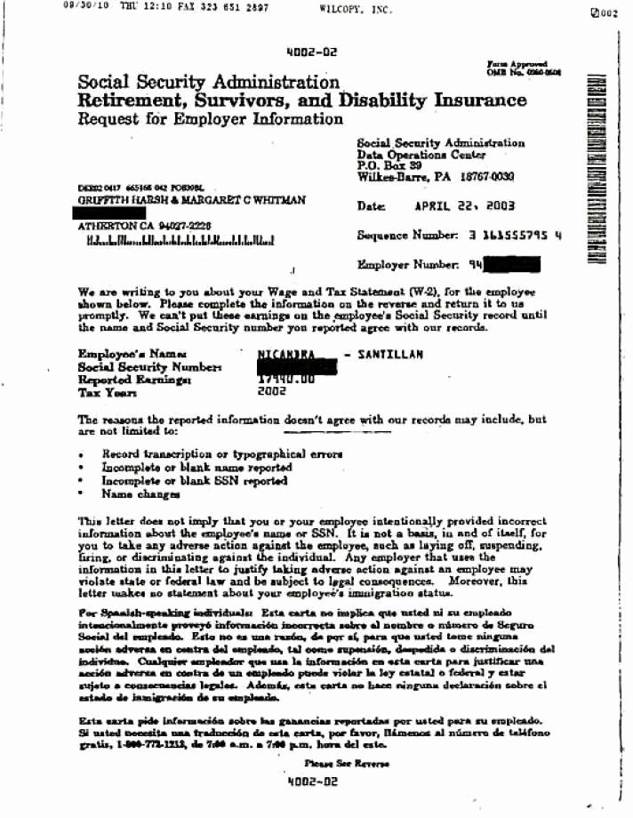 Social Security Award Letter Example Inspirational Document Shows Meg Whitman Lying attorney Says Sfgate