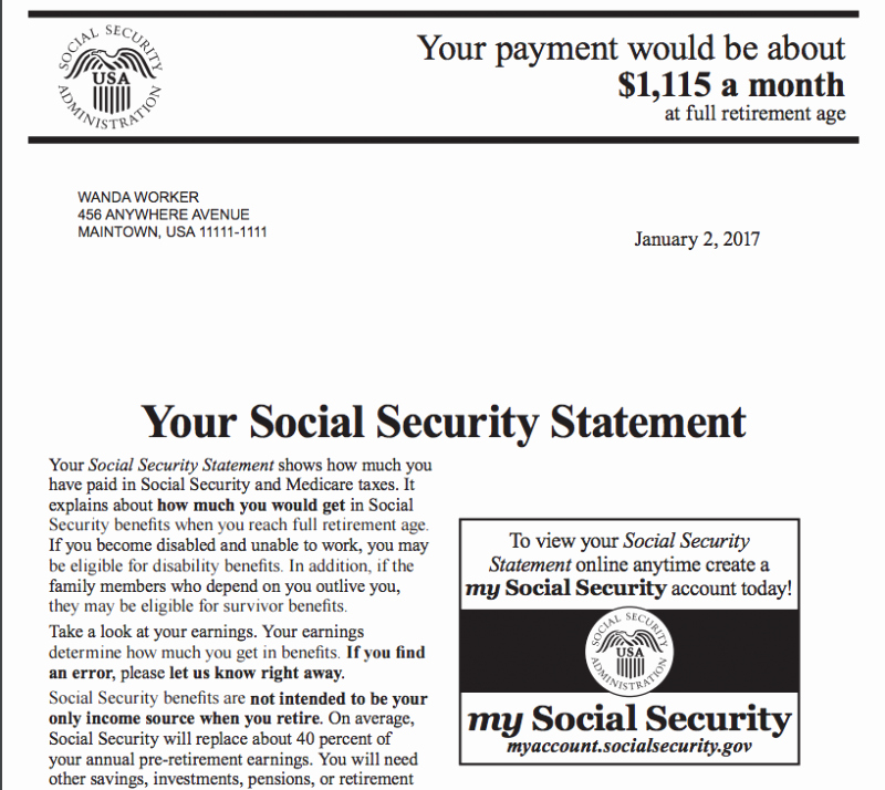 Social Security Award Letter Example Unique How to Estimate Your social Security Benefit — Magnifymoney