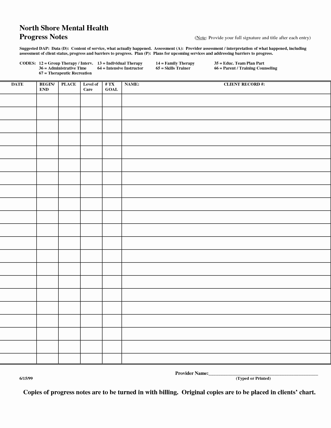 Social Work Case Notes Template Beautiful Progress Note Template