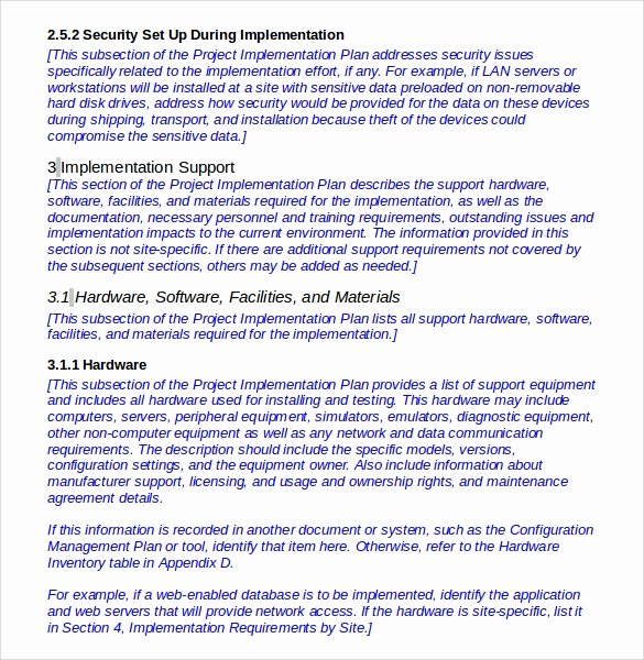 Software Deployment Plan Template Unique 12 Implementation Plan Templates Pdf Word Google Docs