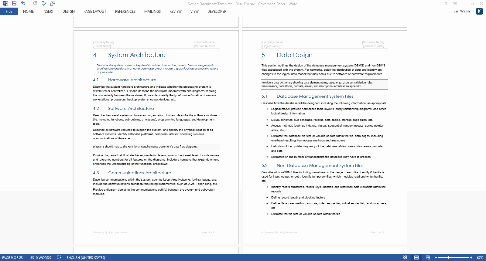 Software Documentation Sample Best Of Design Document Template