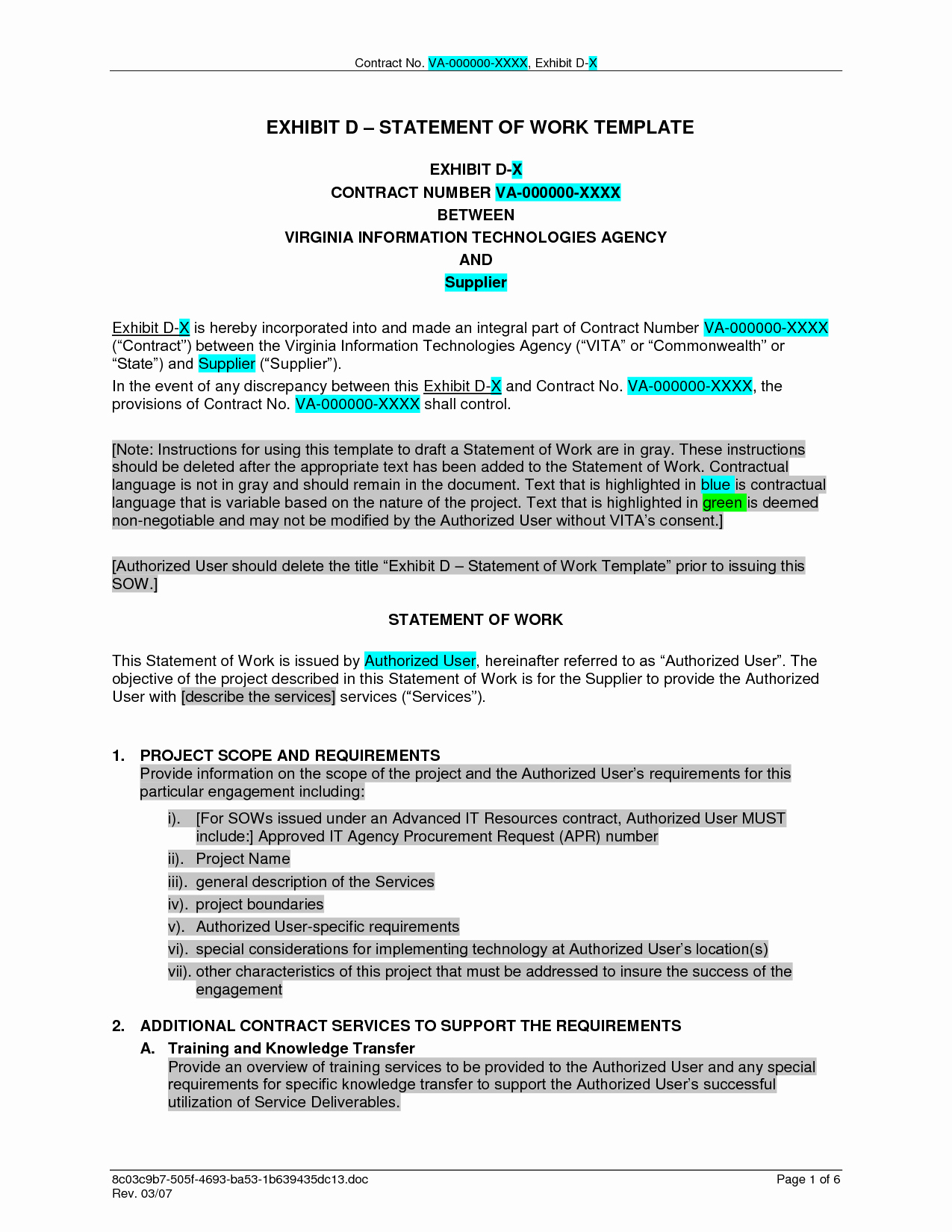 Sow Template Doc Awesome sow Samples Pertamini