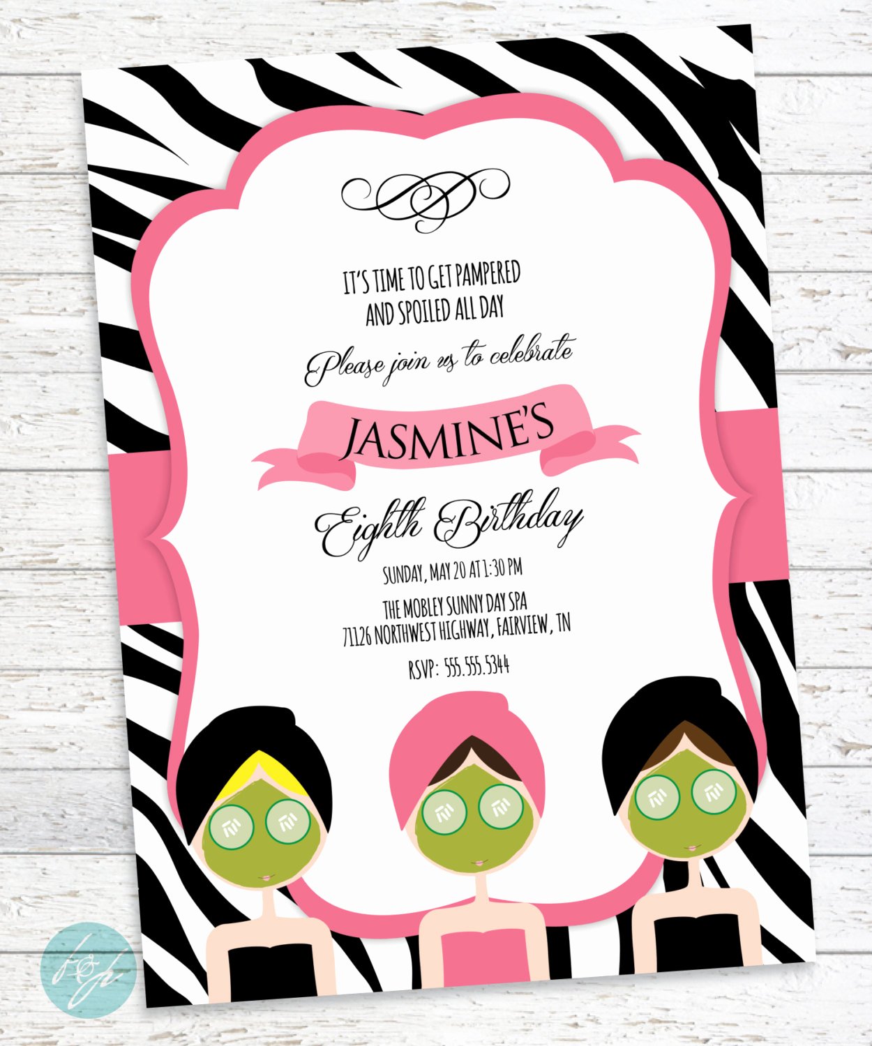 Spa Day Invitation Best Of Spa Birthday Invitation Spa Day Spa Party by Flairandpaper