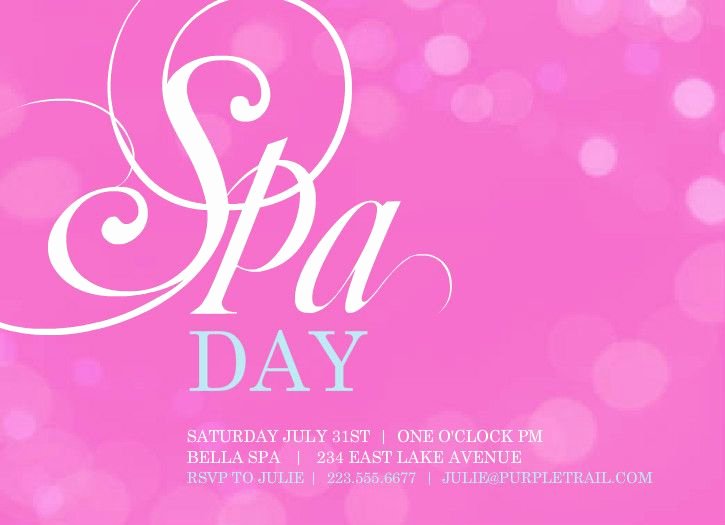 Spa Day Invitation Fresh 45 Best Spa Party Images On Pinterest