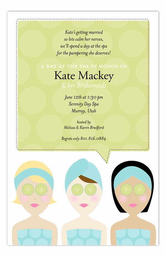 Spa Day Invitation Fresh Spa Day Invitation