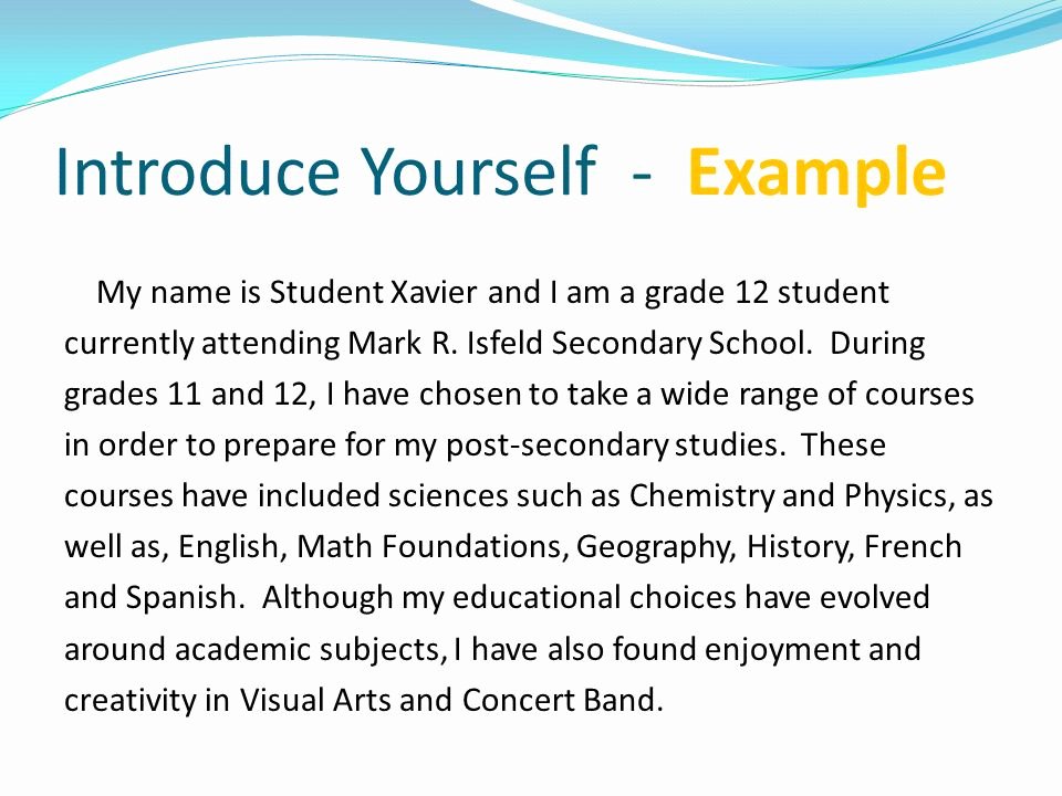 Spanish Essay About Yourself Elegant Letter Of Introduction &amp; Personal Statement Ppt Video