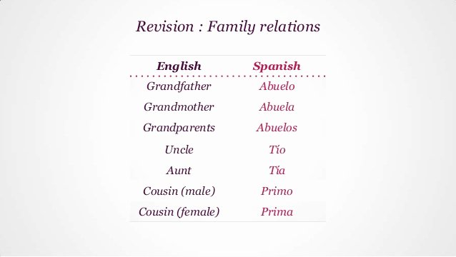 Spanish Essays About Family New Essay About Family In Spanish