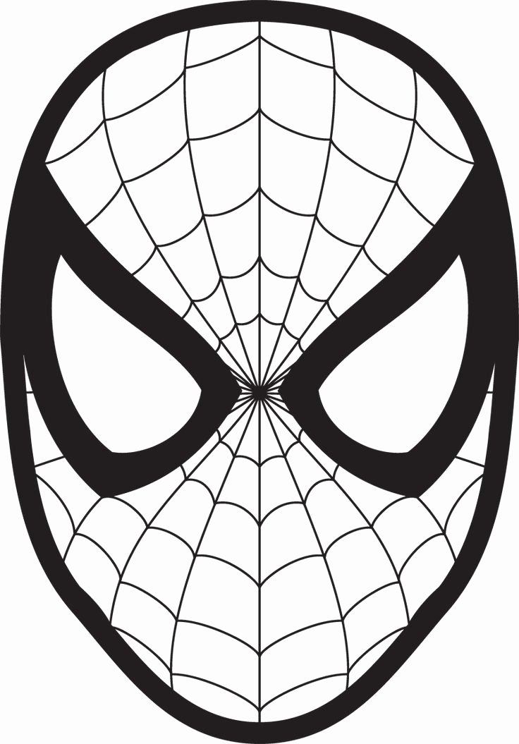 Spiderman Web Template Awesome Spiderman Face Logo Spiderman Mask Clipart Wall