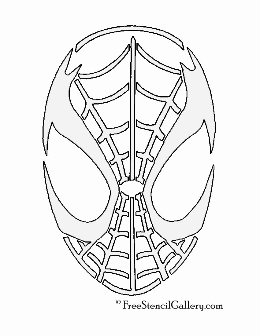 Spiderman Web Template Fresh Spiderman Mask Stencil