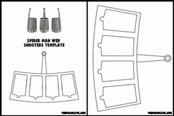 Spiderman Web Template Fresh Template for Spider Man Web Shooters From thefoamcave On