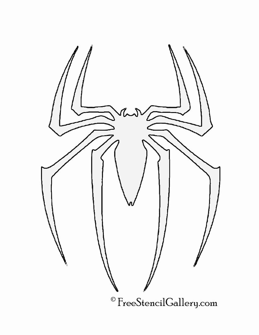 Spiderman Web Template Lovely Spiderman Symbol Stencil