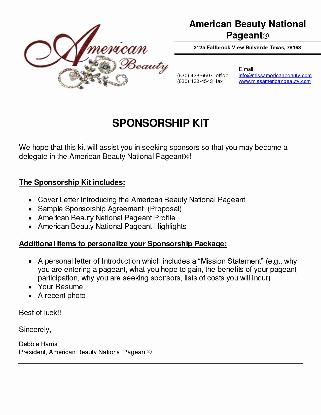 Sponsorship Package Template Free Fresh 6 Sponsorship Proposal Templates Excel Pdf formats