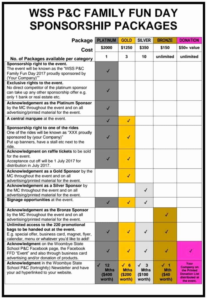 Sponsorship Packet Template Beautiful Fundraising Sponsorship Proposal Template Free