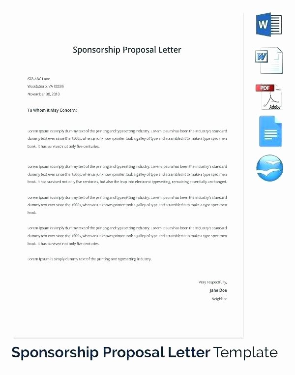 Sponsorship Packet Template Lovely Sponsorship Package Template – Bunnycampfo