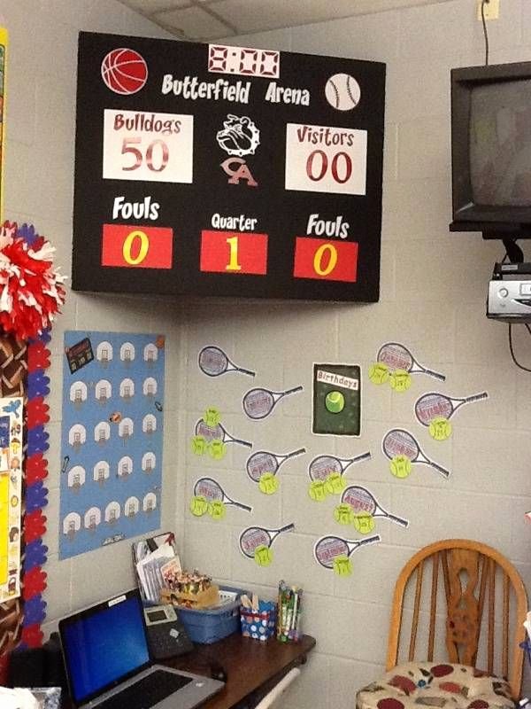 Sports theme Classroom Inspirational On Mrs butterfield S First Grade My Sports themed