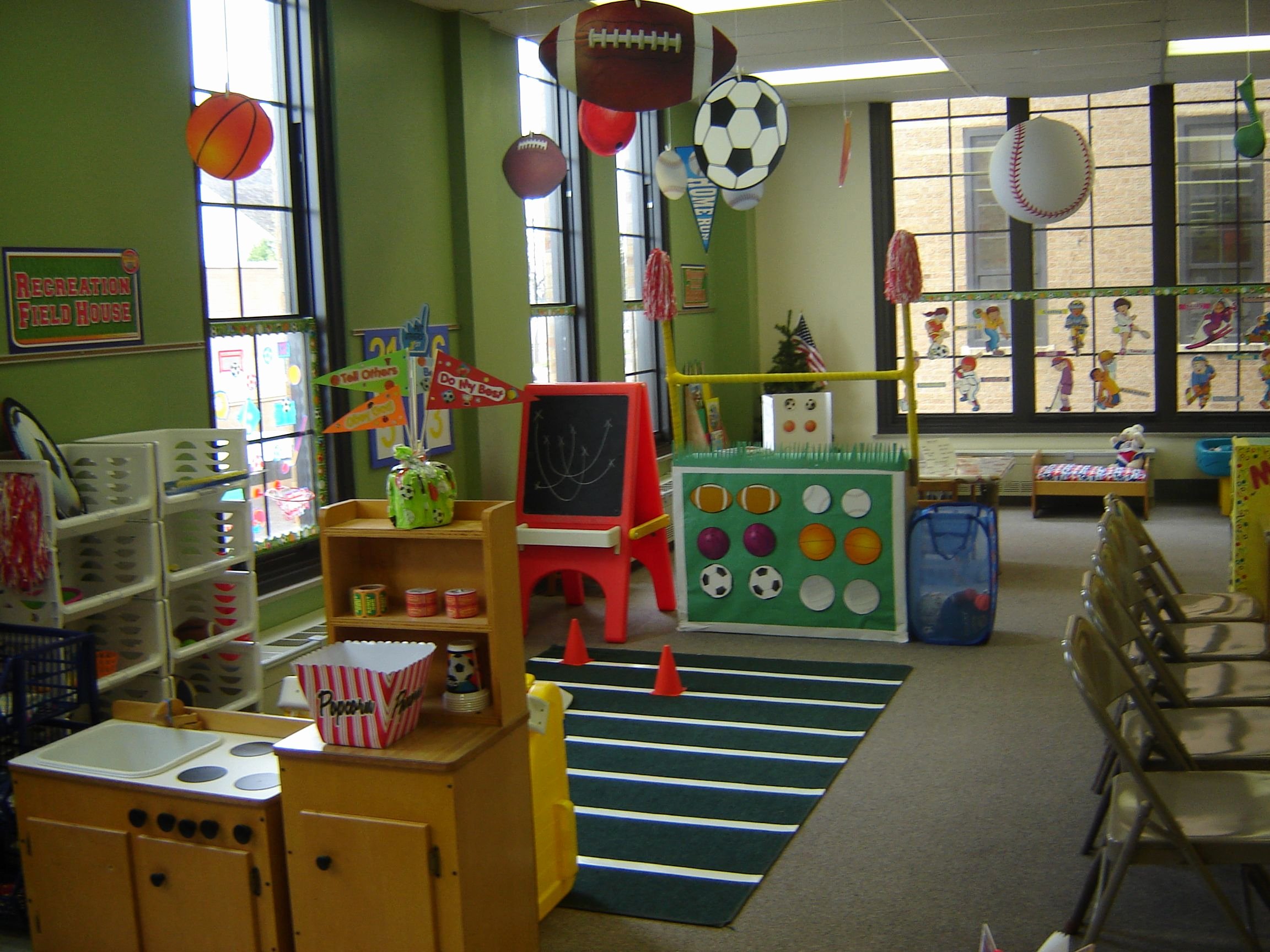 Sports theme Classroom Lovely Sports theme Sports themed Classroom