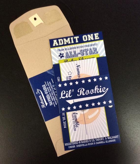 Sports Ticket Invitation Unique Items Similar to Sports Ticket Baby Shower Invitation