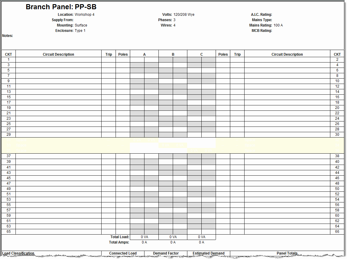 Square D Panel Schedule Unique 23 Of Square D Qo Panel Schedule Template