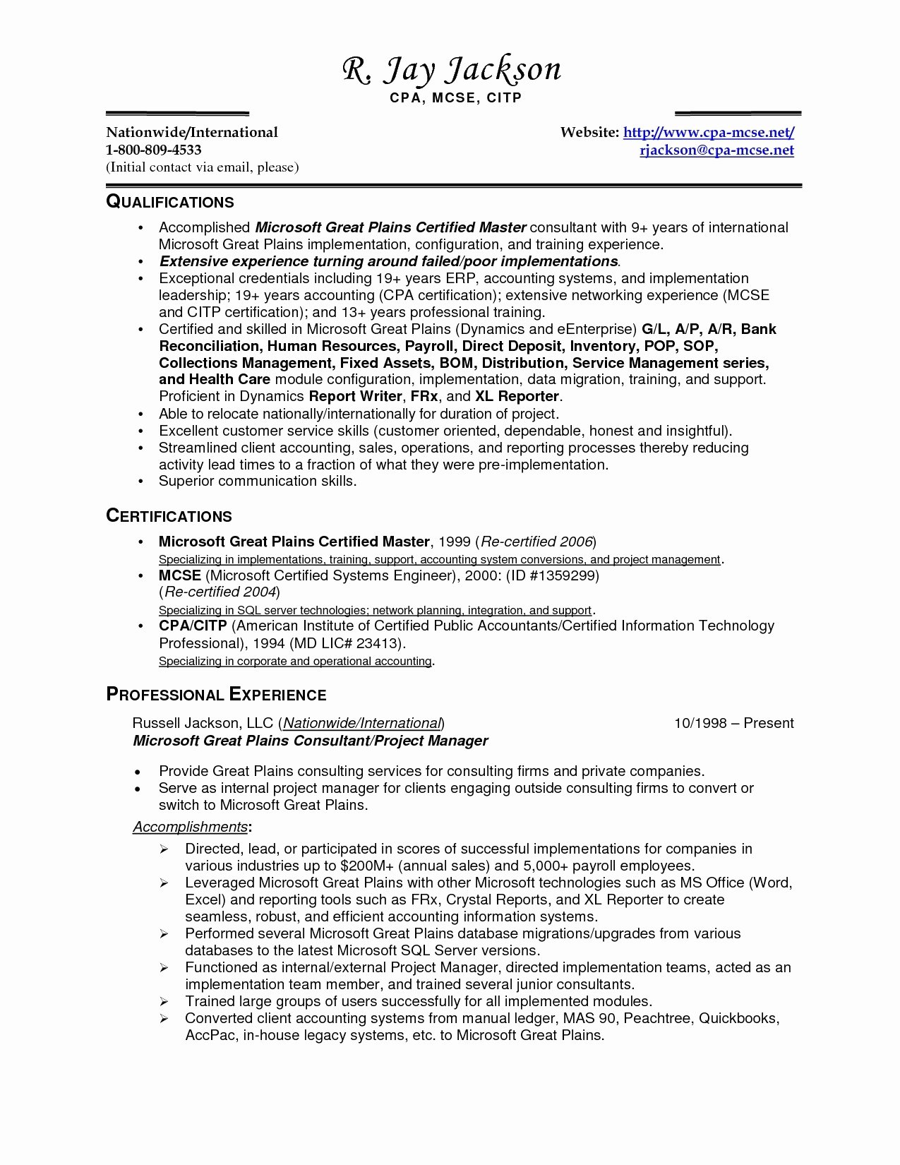 Staff Accounting Resume Samples Awesome Staff Accounting Resume Samples
