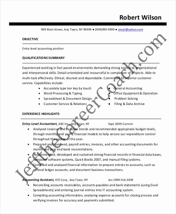 Staff Accounting Resume Samples New 21 Accountant Resume Templates In Pdf