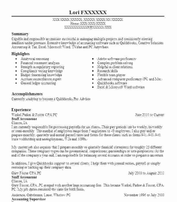 Staff Accounting Resume Samples Unique 15 Payroll Accounting Job Description