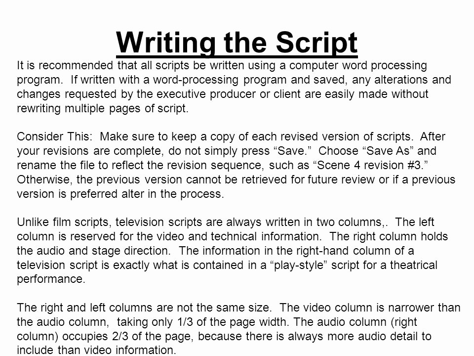 Stage Play format Example Luxury Broadcast Scripts Acct Bvp1 5 Students Will Identify and