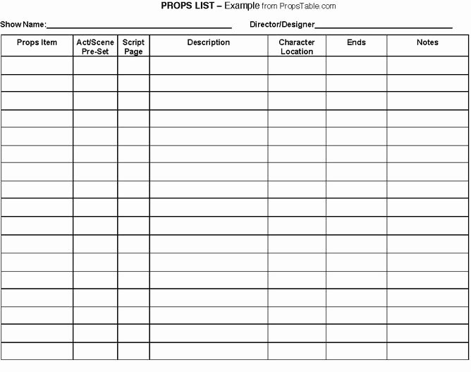 Stage Play format Template Lovely 24 Best Props Class Images On Pinterest