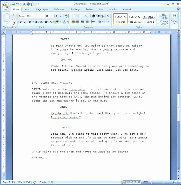 Stage Play format Template Lovely How to format Your Script