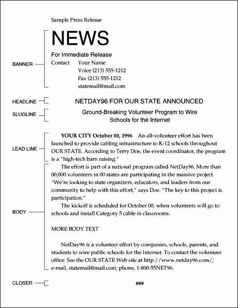 Standard Media Release form Template Inspirational Rédiger Un Muniqué De Presse Meilleures Pratiques Et