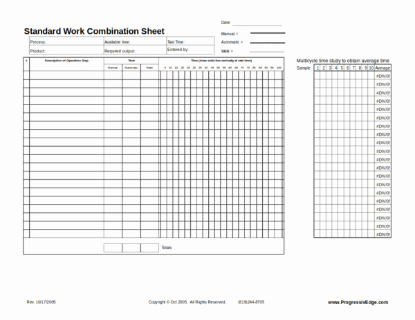 Standard Work Templates Excel Beautiful 10 Standard Worksheet Template – Pdf Word Excel