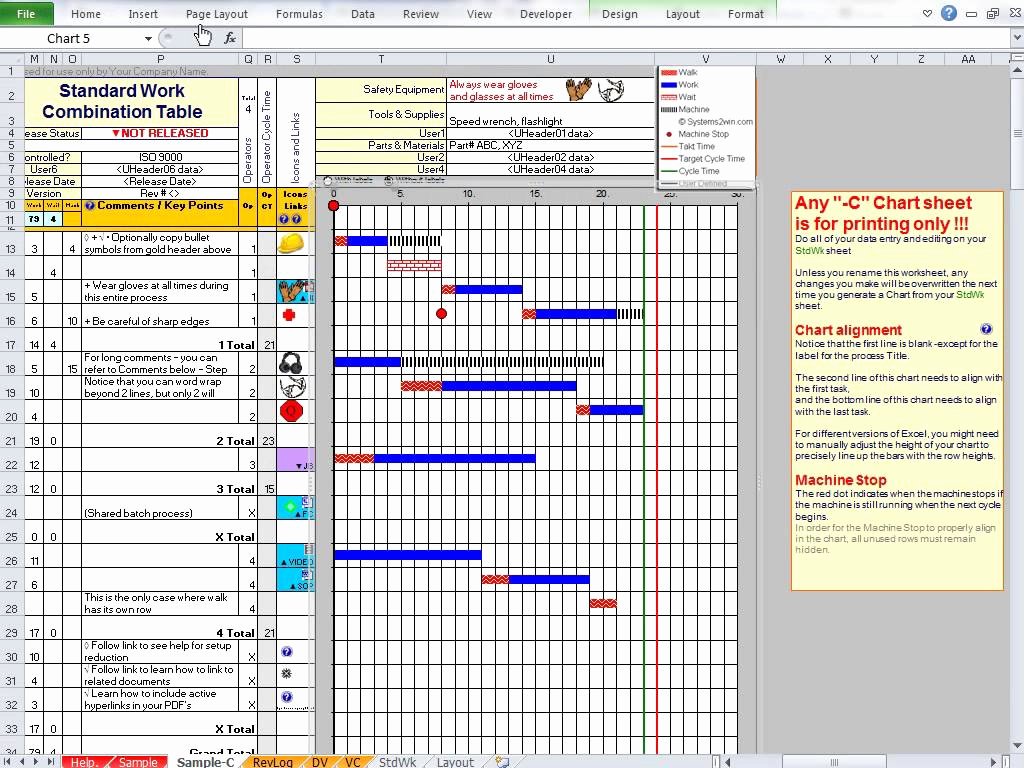 Standard Work Templates Excel Luxury Standard Work Template Examples