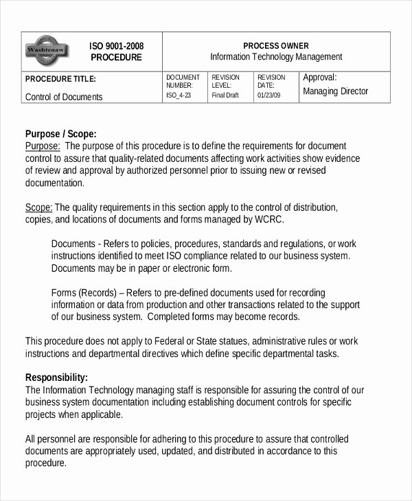 Standardized Work Instructions Templates Beautiful Working Instruction Template 6 Free Word Pdf Document