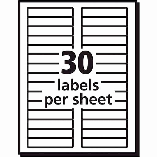 Staples Labels Templates New Avery White Removable File Folder Labels 750 Pack 8066